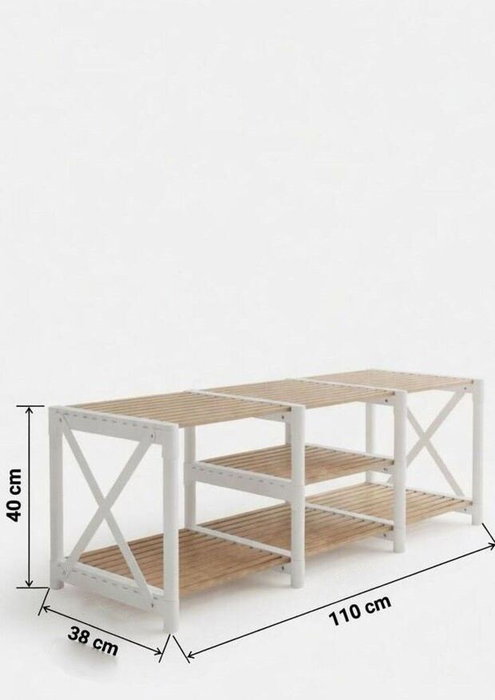 Hanah Home TV Unit Shelf - Blanco Hanah Home TV Unit Shelf - Blanco